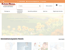 Tablet Screenshot of naturamunda.lt